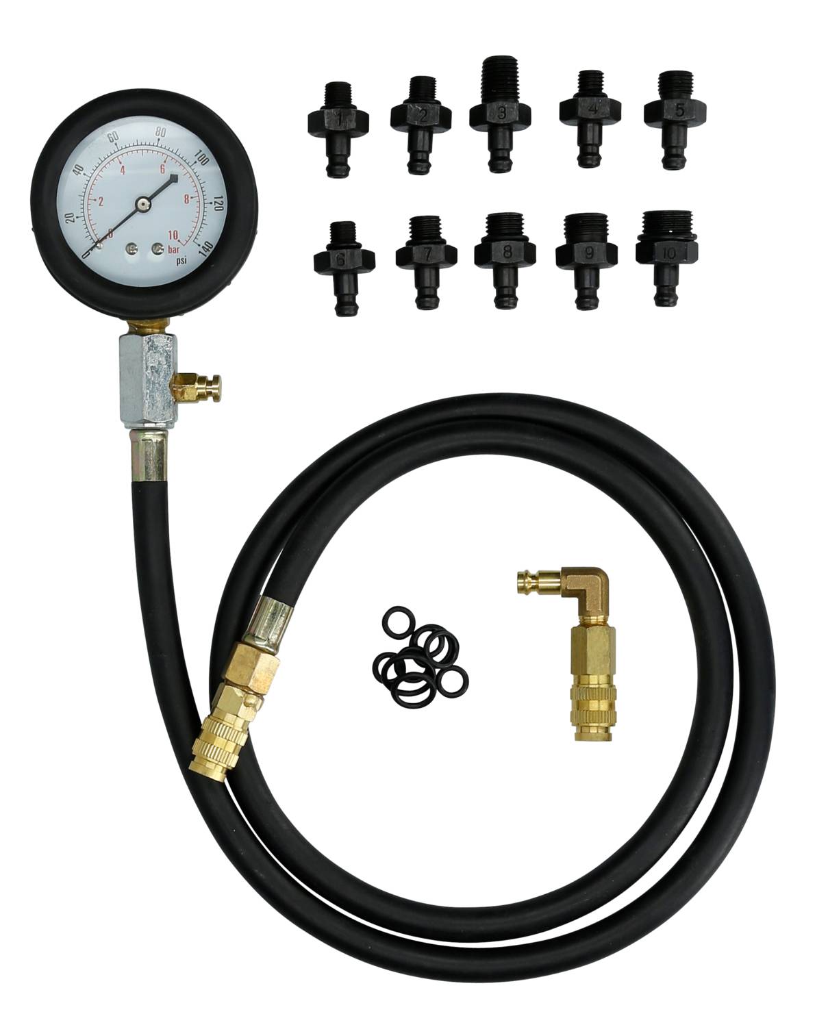 Brilliant Tools BT581450 Öldruck-Tester-Satz, 12-tlg