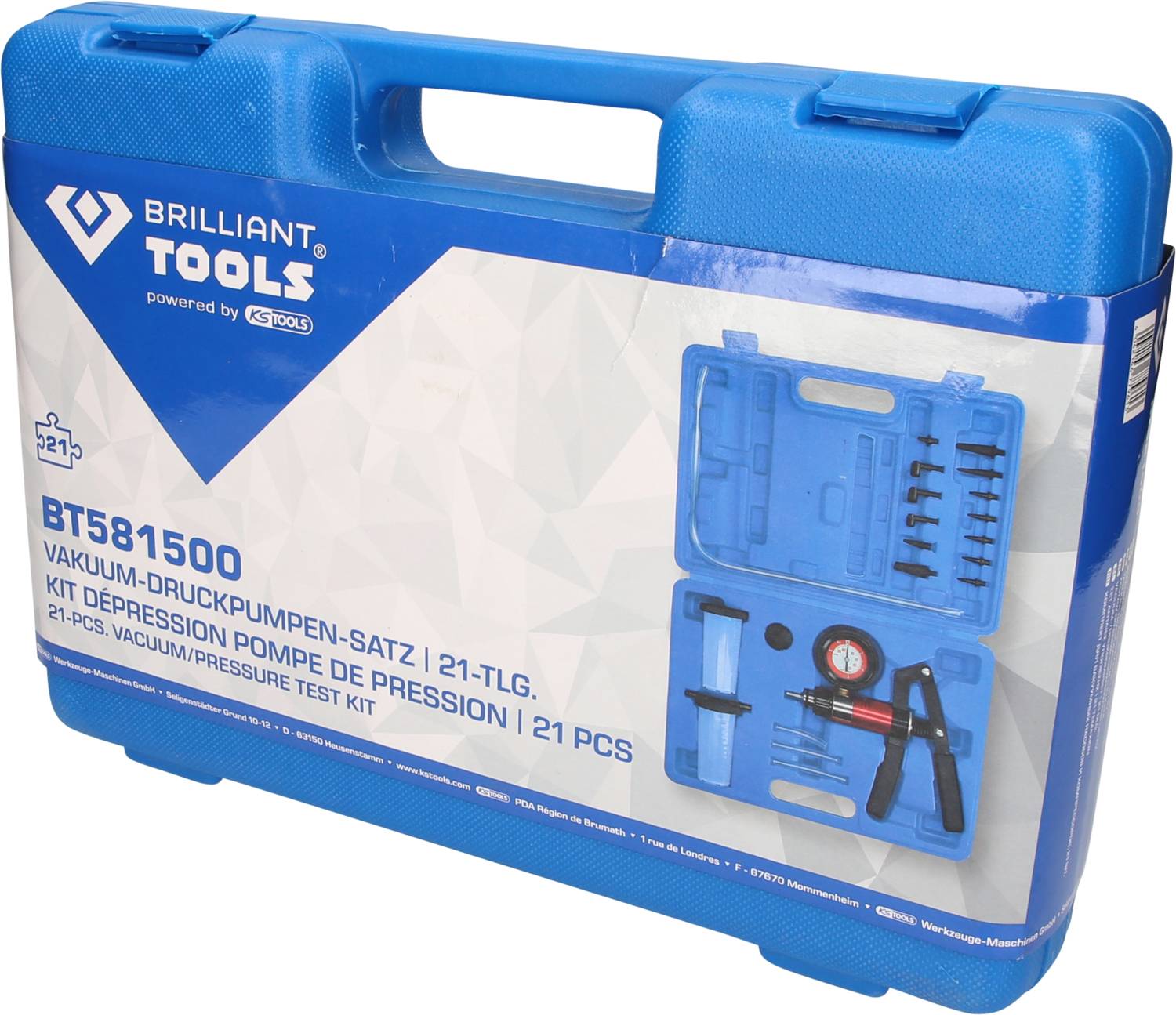 Brilliant Tools BT581500 Vakuum-Druckpumpen-Satz, 21-tlg