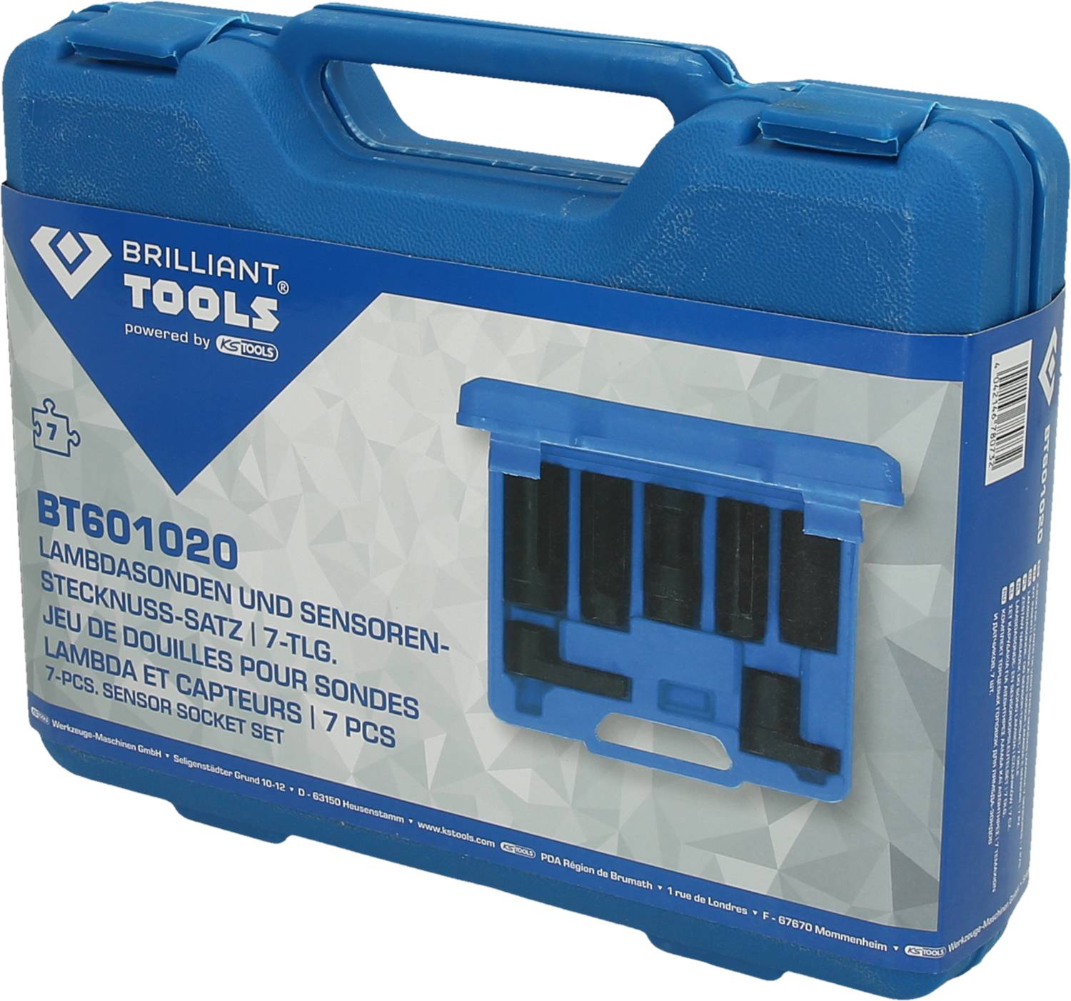 Brilliant Tools BT601020 Lambdasonden und Sensoren-Stecknuss-Satz, 7-tlg