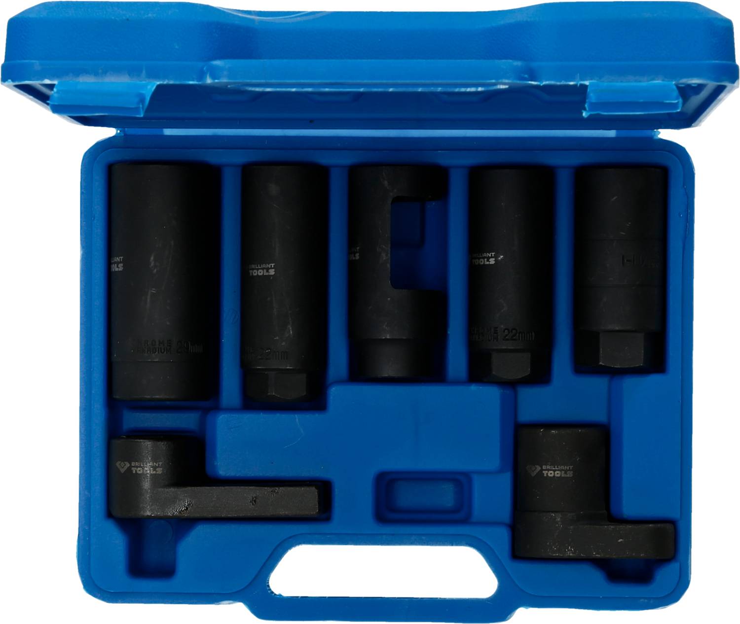 Brilliant Tools BT601020 Lambdasonden und Sensoren-Stecknuss-Satz, 7-tlg