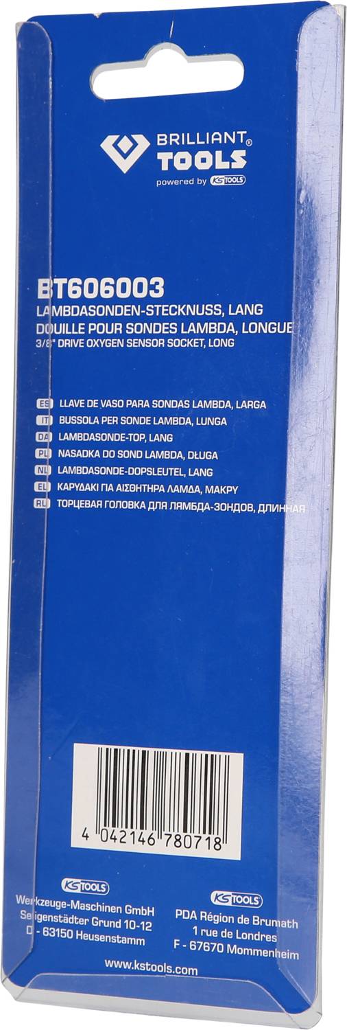 Brilliant Tools BT606003 Lambdasonden-Stecknuss, lang