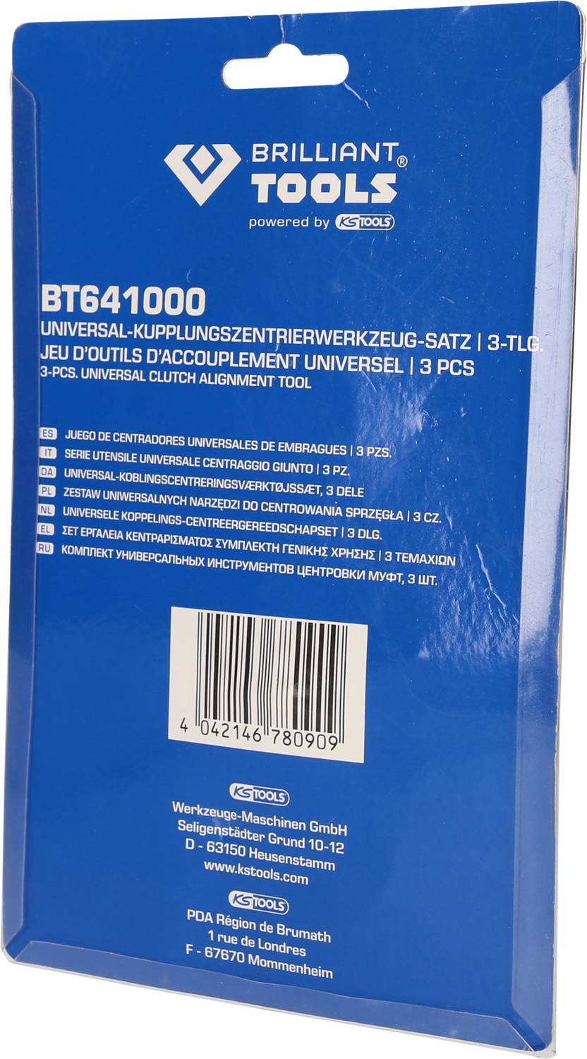 Brilliant Tools Universal-Kupplungszentrierwerkzeug-Satz, 3-tlg BT641000