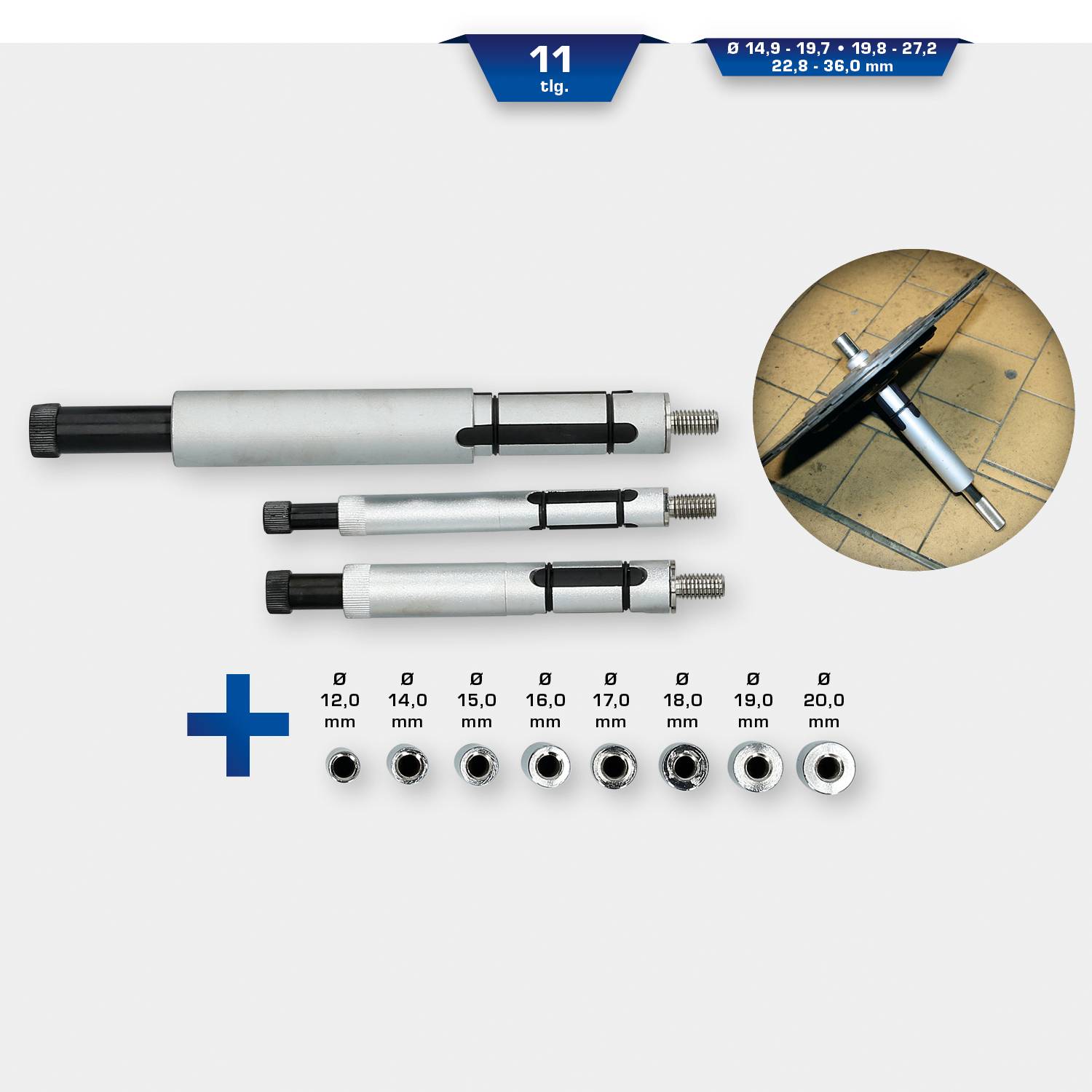 Brilliant Tools Universal-Kupplungszentrierwerkzeug-Satz, 11-tlg BT641100