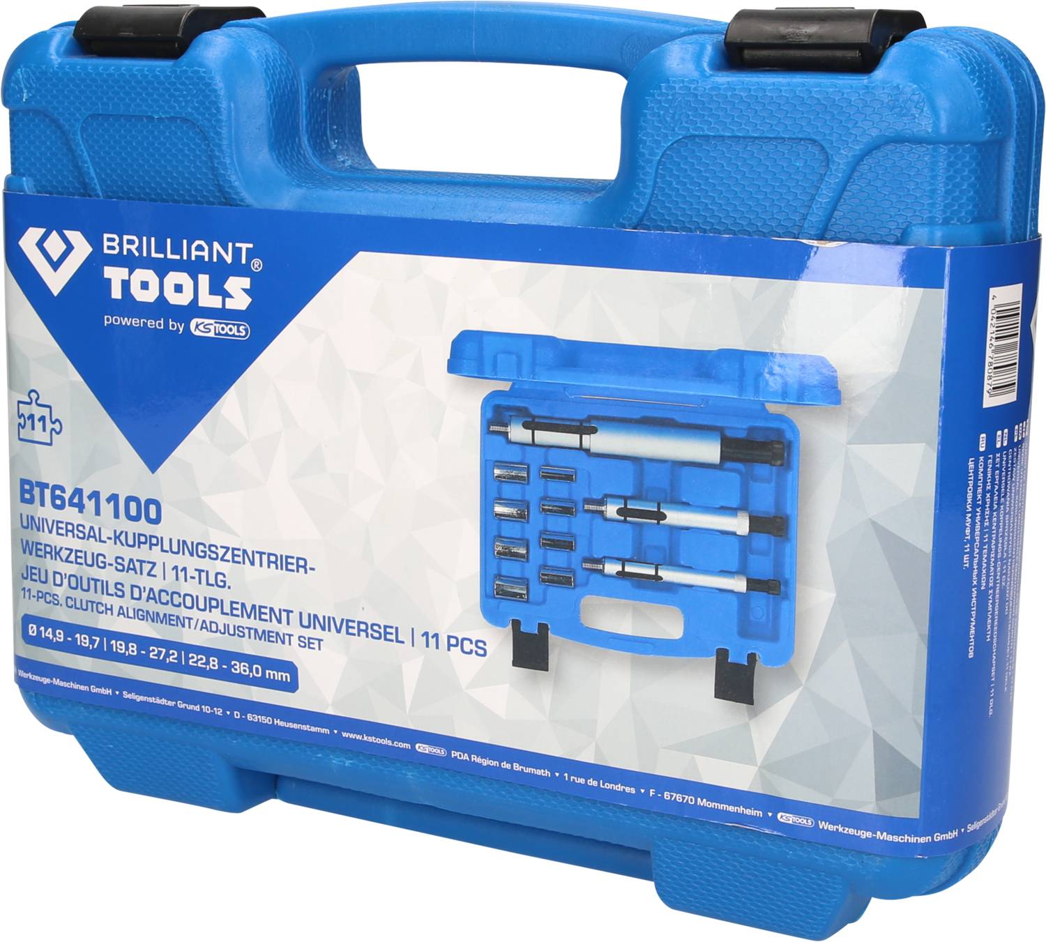 Universal-Kupplungszentrierwerkzeug-Satz, 11-tlg Brilliant Tools BT641100