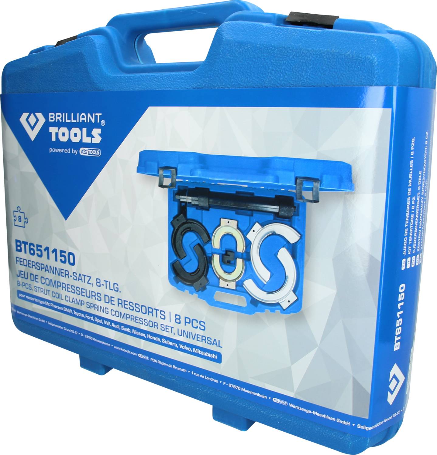 Federspanner-Satz, 15-tlg Brilliant Tools BT651150