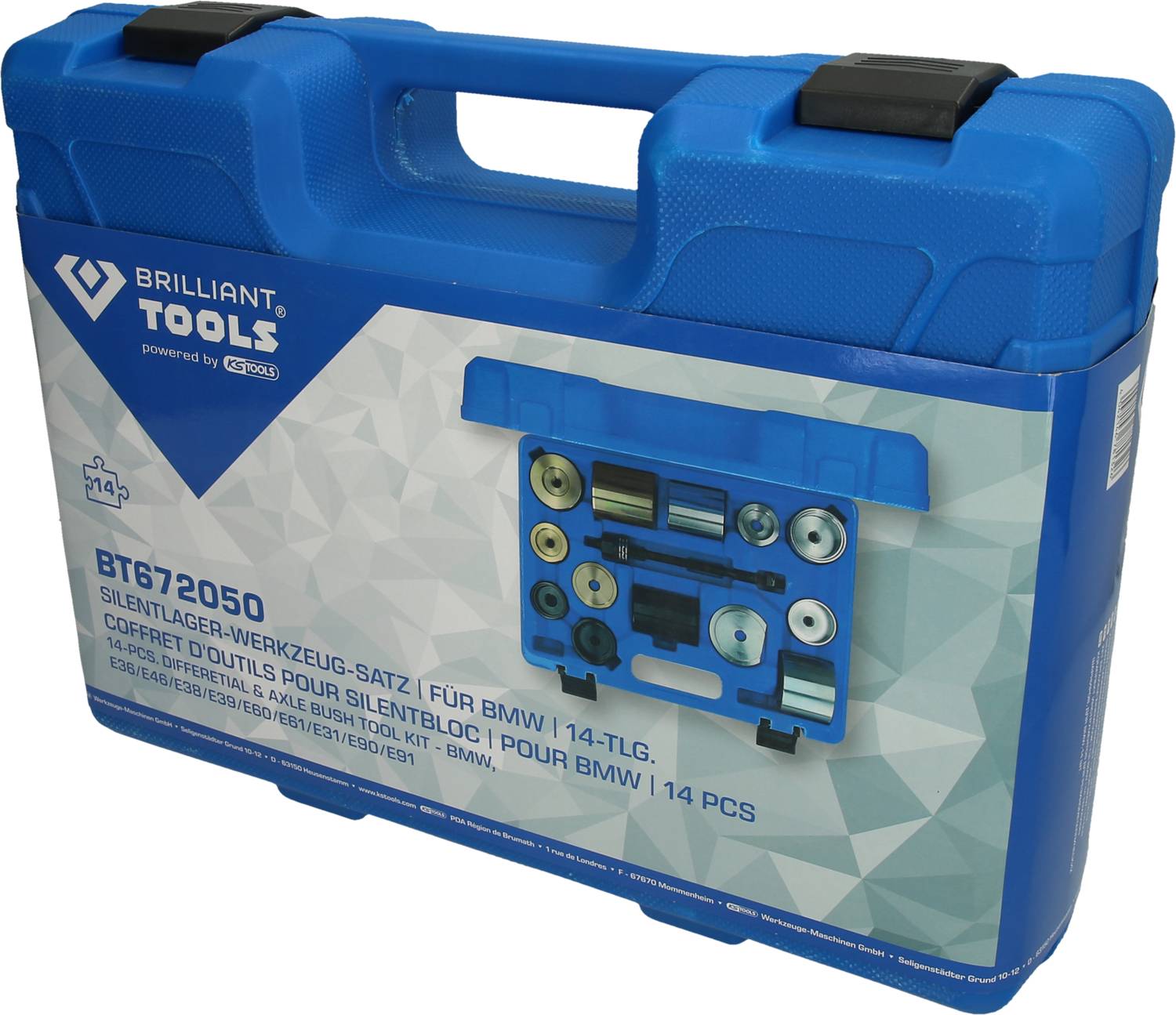 Brilliant Tools Silentlager-Werkzeug-Satz, für BMW, 14-tlg BT672050