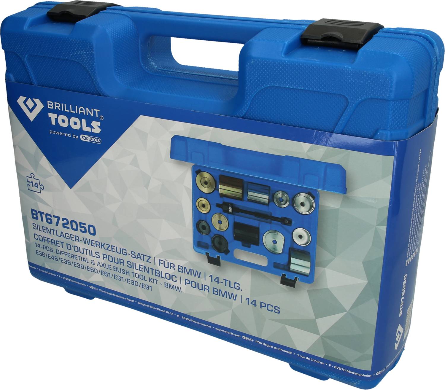 Brilliant Tools Silentlager-Werkzeug-Satz, für BMW, 14-tlg BT672050