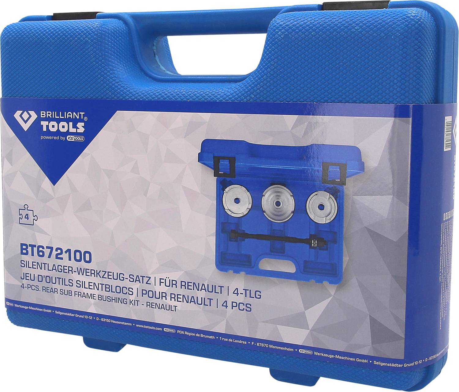 Silentlager-Werkzeug-Satz, für Renault, 4-tlg Brilliant Tools BT672100