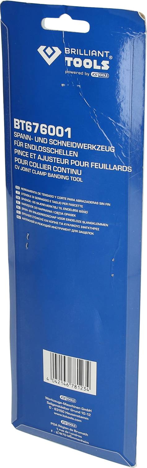 Brilliant Tools BT676001 Spann- und Schneidwerkzeug für Endlosschellen