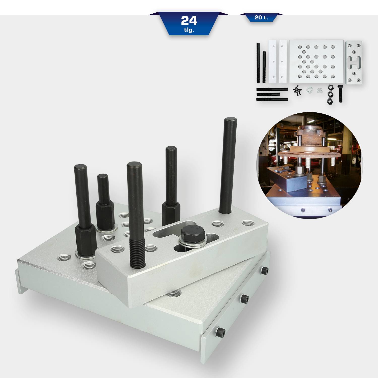 Pressunterlage, 24-tlg Brilliant Tools BT676007