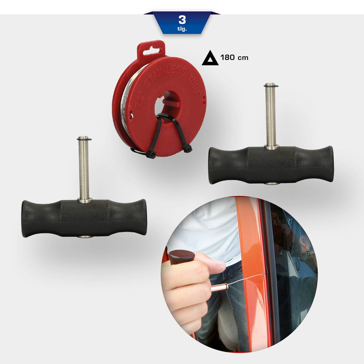 Griffe mit Ziehdraht, 3-tlg Brilliant Tools BT681150