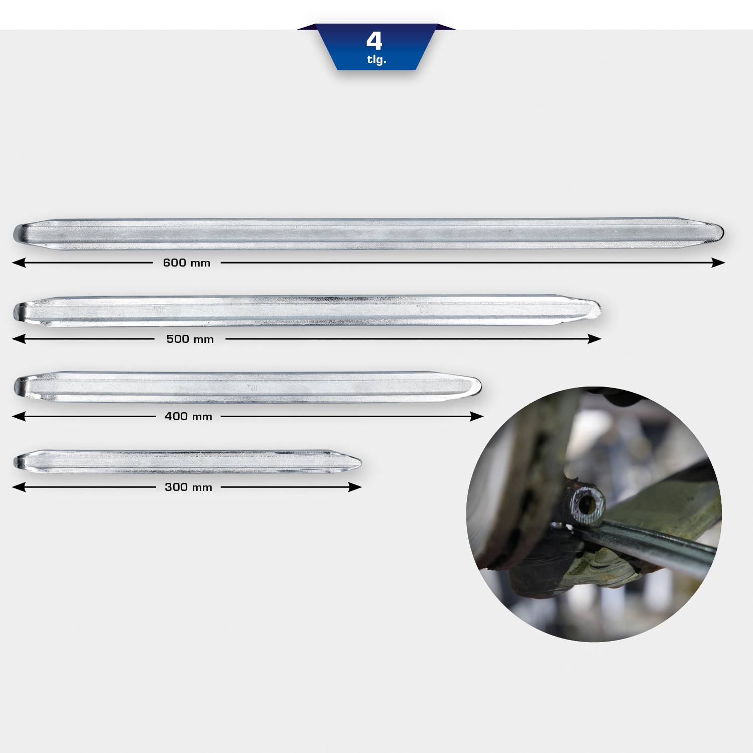 Brilliant Tools Reifen-Montiereisen-Satz, 4-tlg BT691100