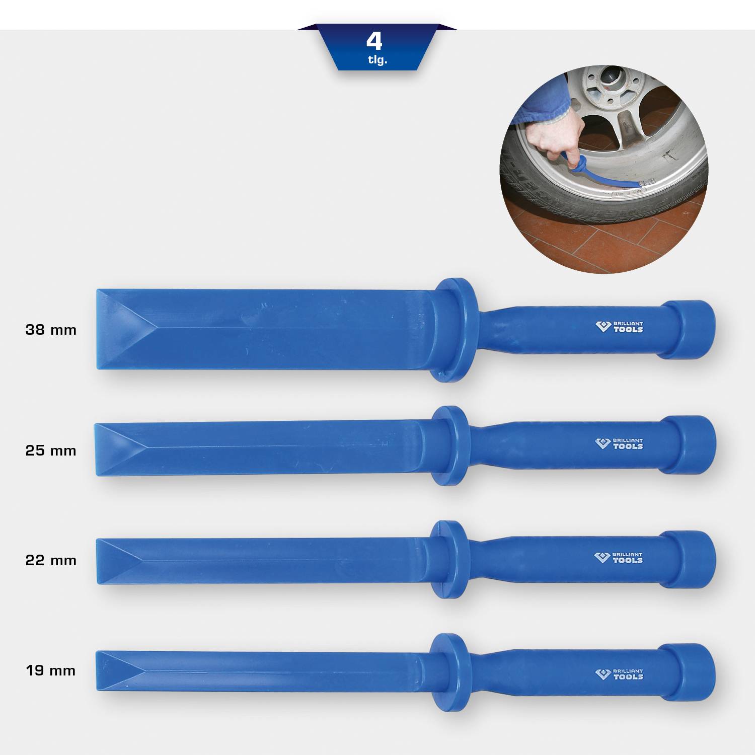 Kunststoff-Schaber-Satz, 4-tlg Brilliant Tools BT691150