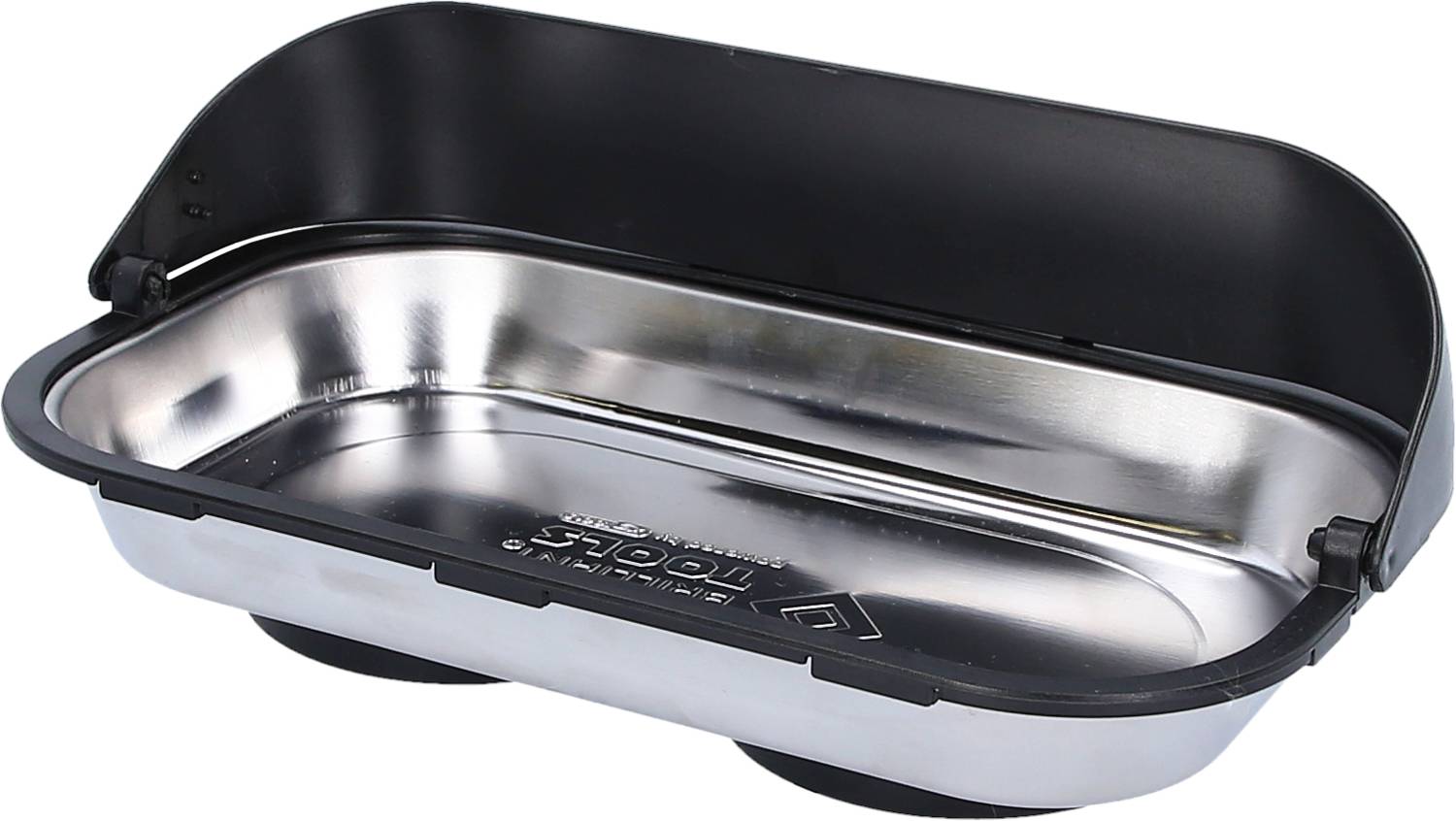 Magnetisches Tablett / Schale aus Edelstahl mit Auffangrahmen 140 x 240 mm Brilliant Tools BT691166