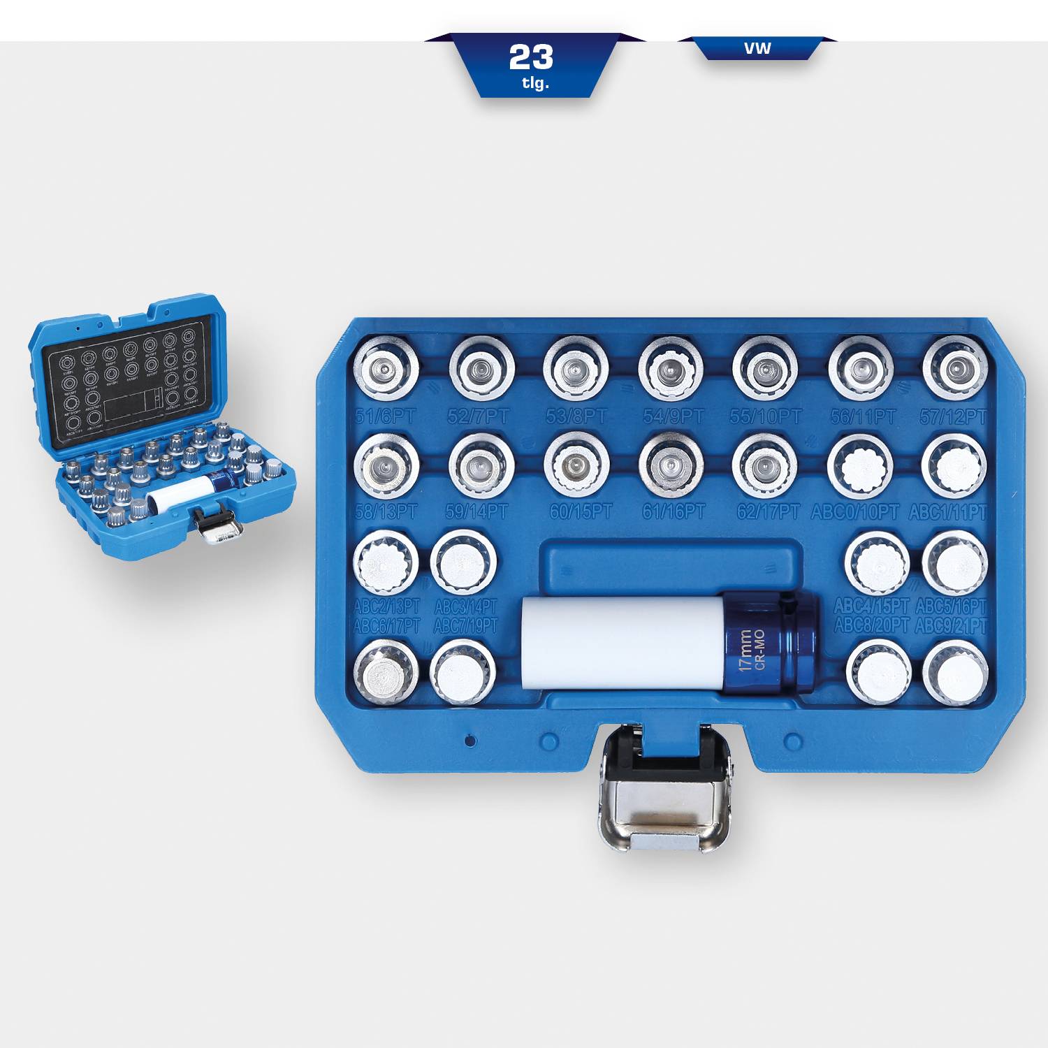 Felgenschloss-Sortiment für VW, 23-tlg Brilliant Tools BT691260