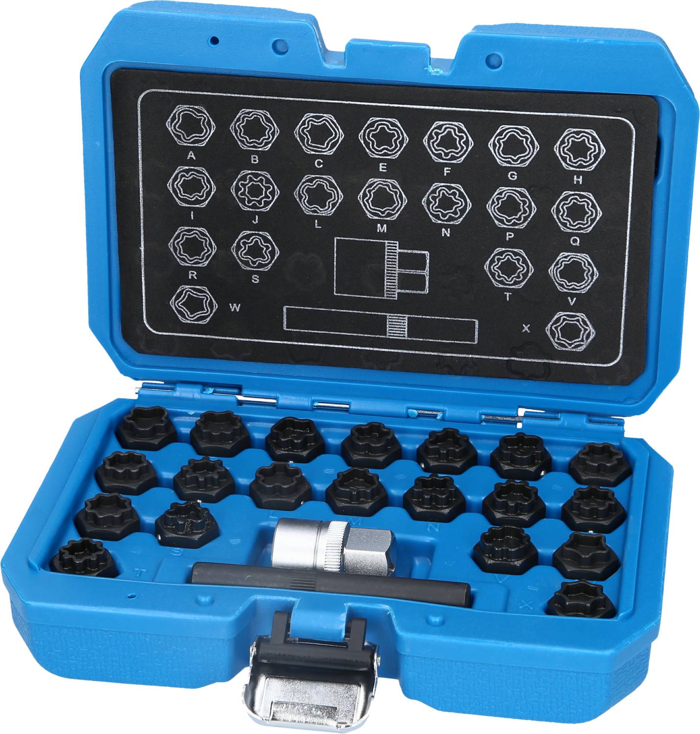 Brilliant Tools Felgenschloss-Sortiment für Audi, 22-tlg BT691360