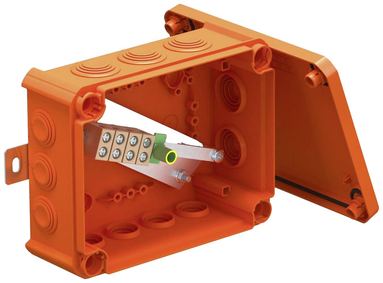 OBO Bettermann 7205742 Abzweigkasten mit Schraubklemmen, halogenfrei (L x B) 190mm x 150mm 1St.