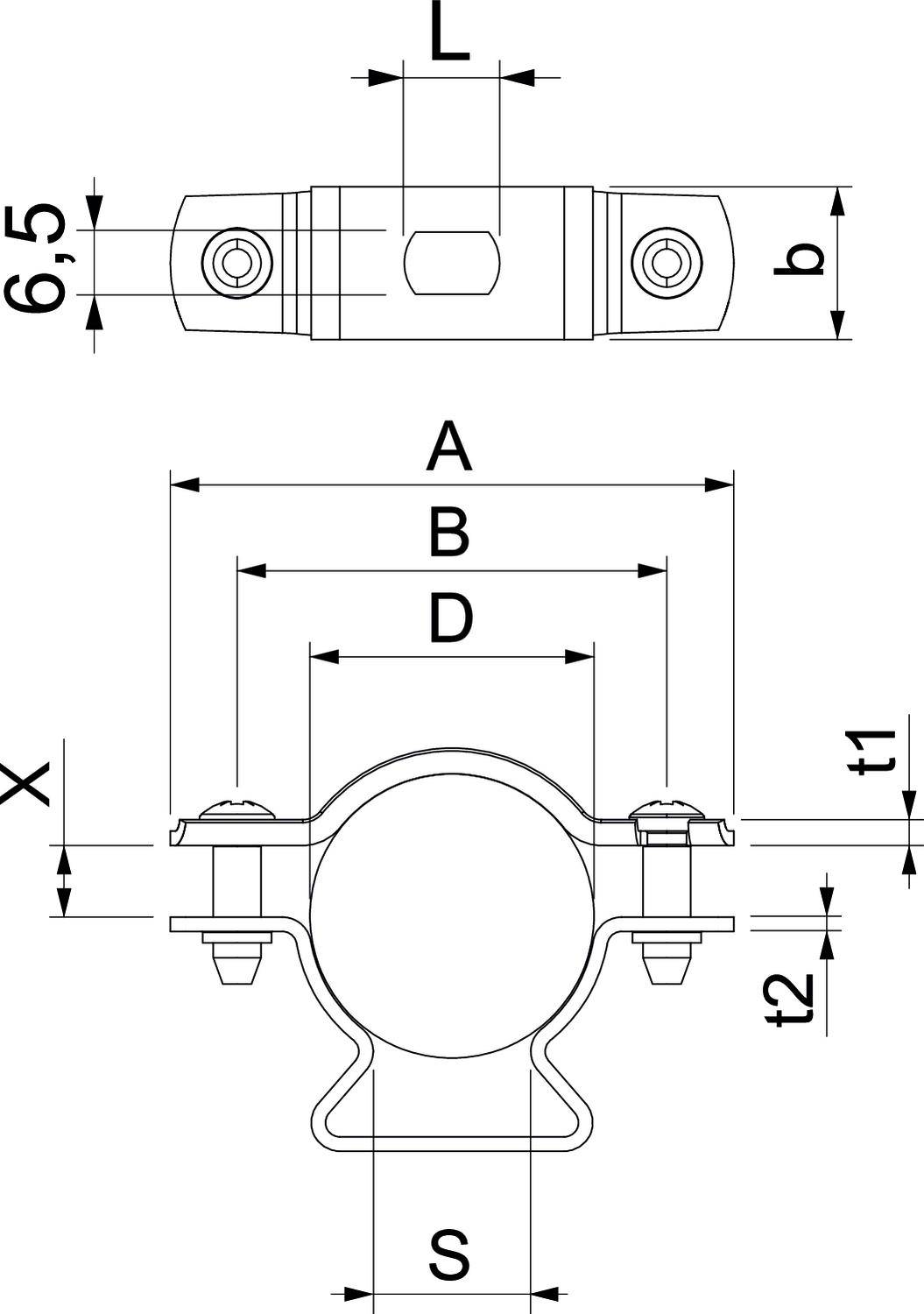 OBO Bettermann 1362772 Abstandschelle 1 St.