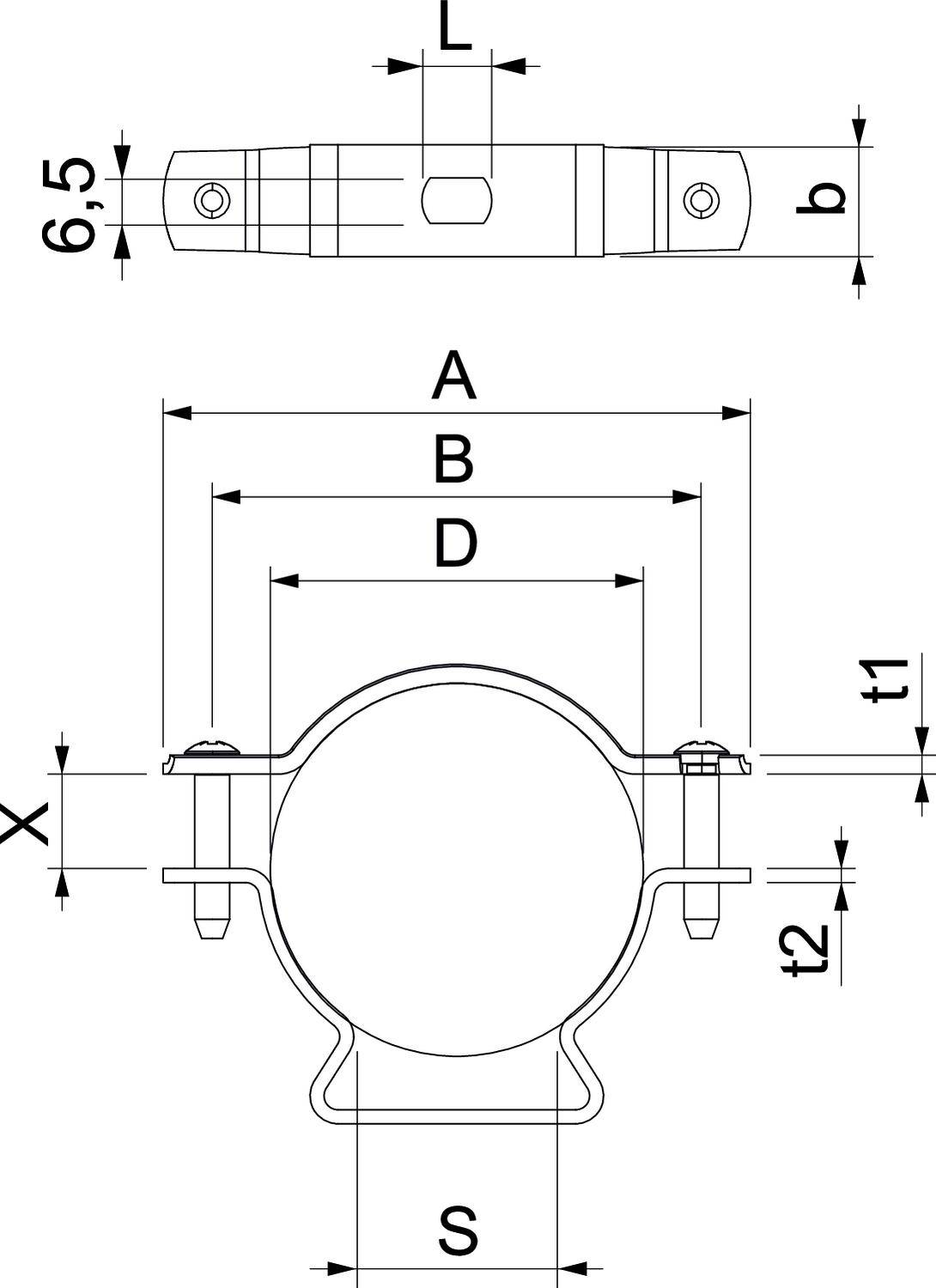 OBO Bettermann 1362994 Abstandschelle 1St.