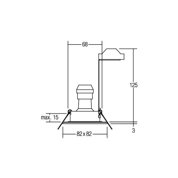 Brumberg 36005070 36005070 LED Ein-/Aufbaustrahler GU10 35W Weiß