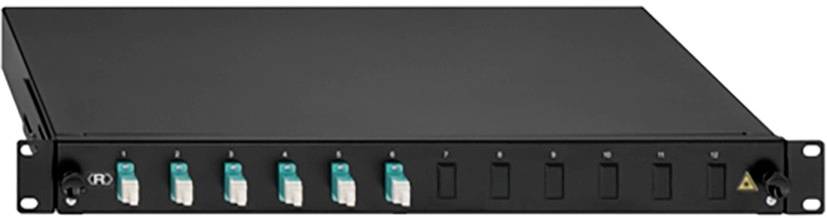 Rutenbeck 6 x LC-D OM3 aqua LWL-Spleißbox 6 Port 1 HE