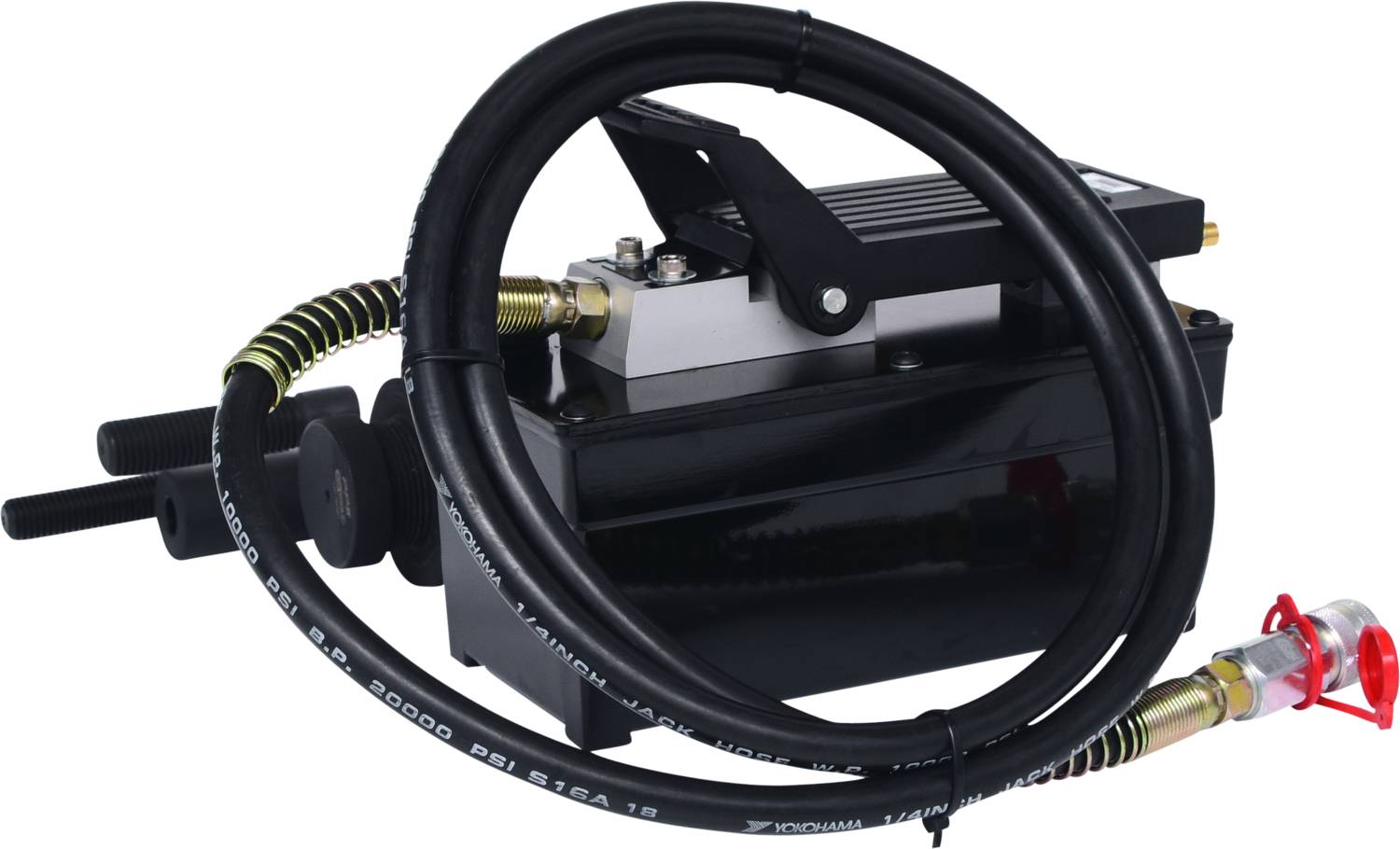 KS Tools 440.9995 Hydraulik-Einheit 22t, mit Luft-Hydraulik-Pumpe, 13-tlg