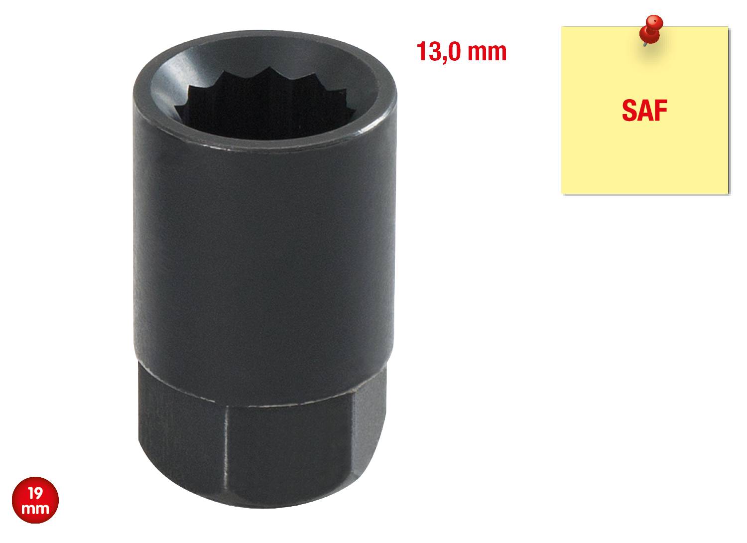 KS Tools 450.0368 SAF 12-kant Bremsscheiben-Stecknuss 13mm