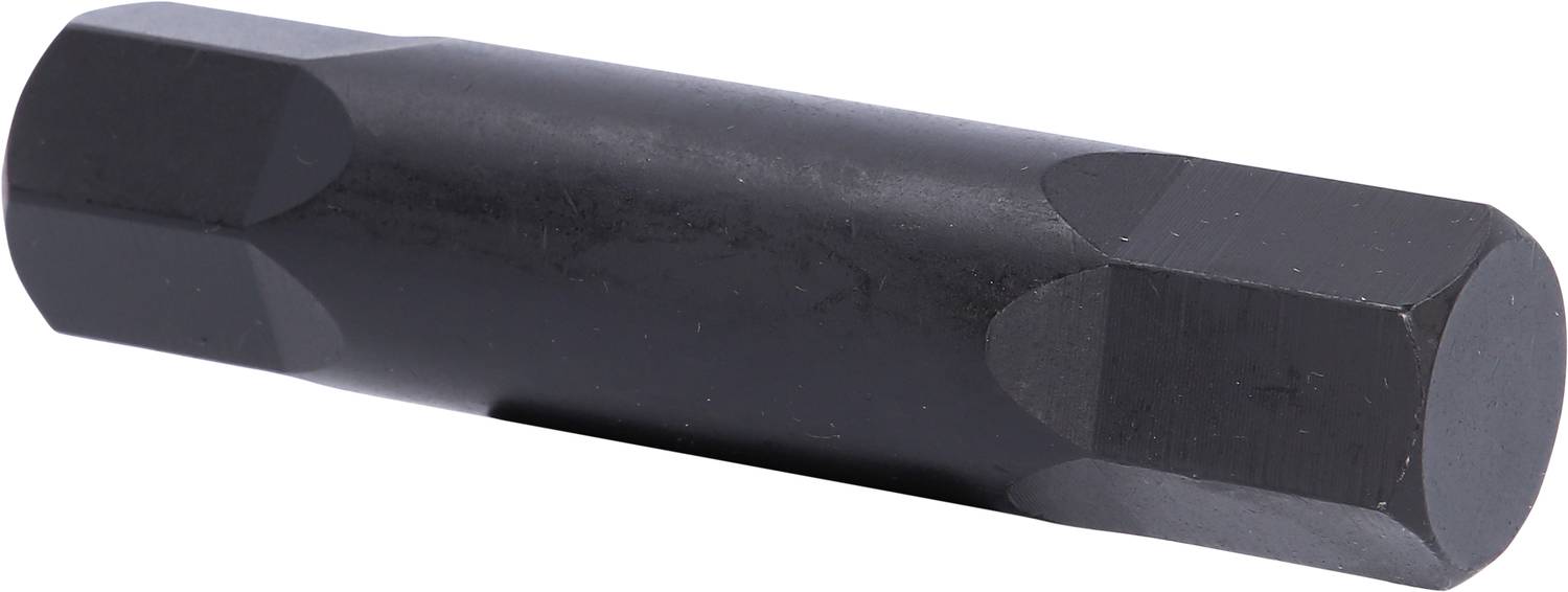 Sechskantiger, schwarzer Metallstift liegt horizontal.