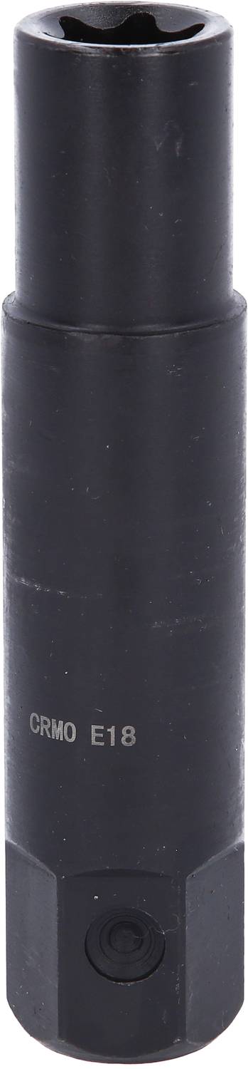 Ein schwarzer Steckschlüssel mit der Aufschrift 'CRMO E18'.