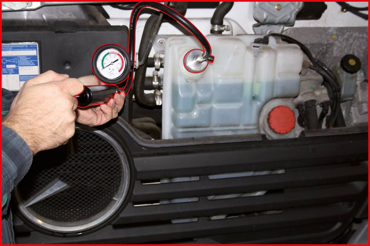 KS Tools 455.0110 Kühlsystem-Prüfgerät LKW, 9-tlg