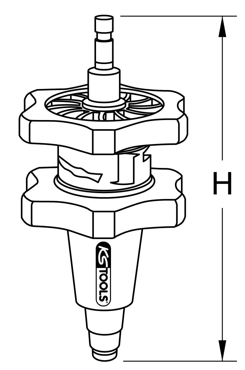 KS Tools 455.0142 Kühlsystemadapter, Ø 28-41 mm, abgestuft
