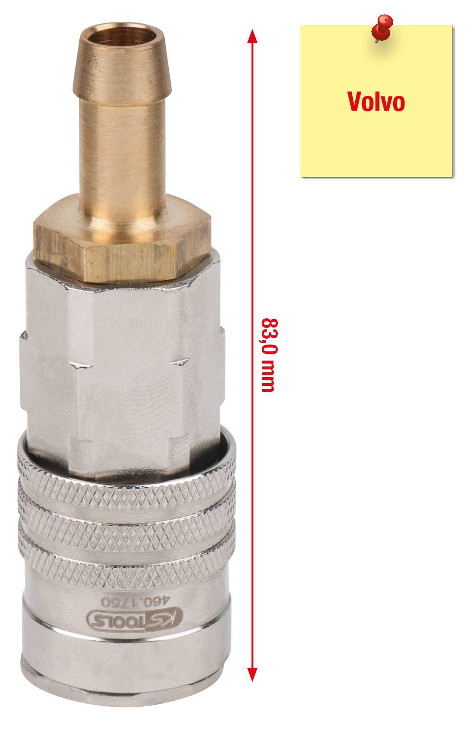 KS Tools 460.1750 Kühler-Füll- und Ablassstutzen für Volvo