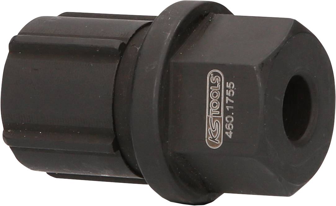KS Tools 460.1755 Gewinderohr-Einstellstecknuss für Knorr-Bremssättel, 24mm