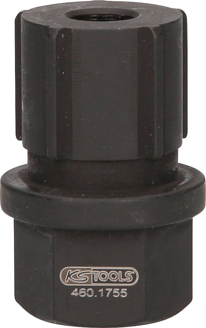 KS Tools 460.1755 Gewinderohr-Einstellstecknuss für Knorr-Bremssättel, 24mm
