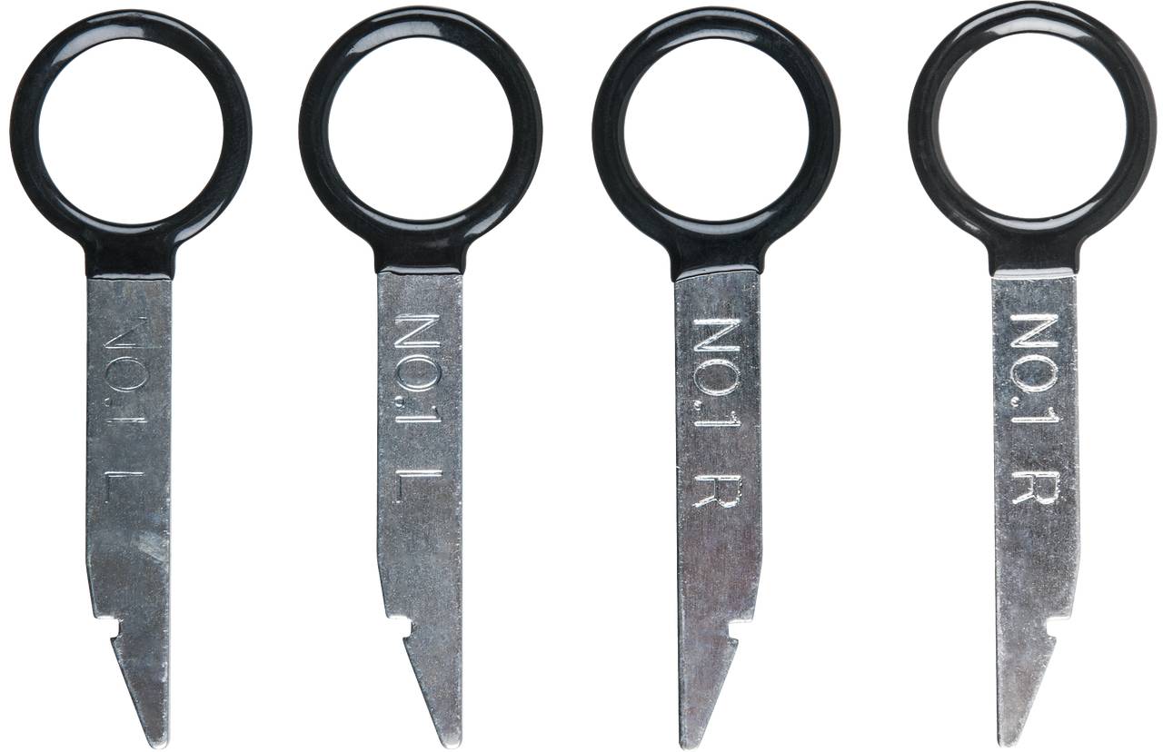 KS Tools 500.1373 Radio-/Navigationsgerät Entriegelungswerkzeug, 4-tlg