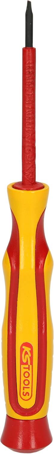KS Tools Präzisions-Schraubendreher mit Schutzisolierung für Schlitzschrauben, 2,5mm 500.6141