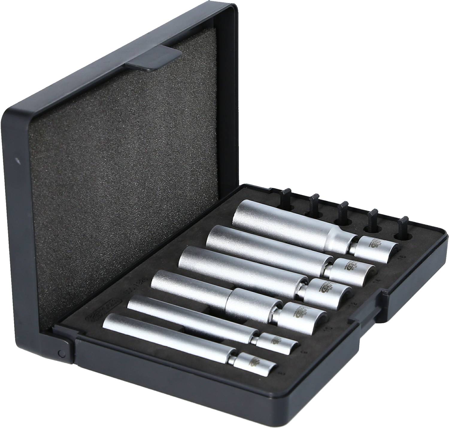 KS Tools 500.7325 1/4" + 3/8" Spezial-Glüh- und Zündkerzen-Stecknuss-Satz mit Gelenk, 11-tlg