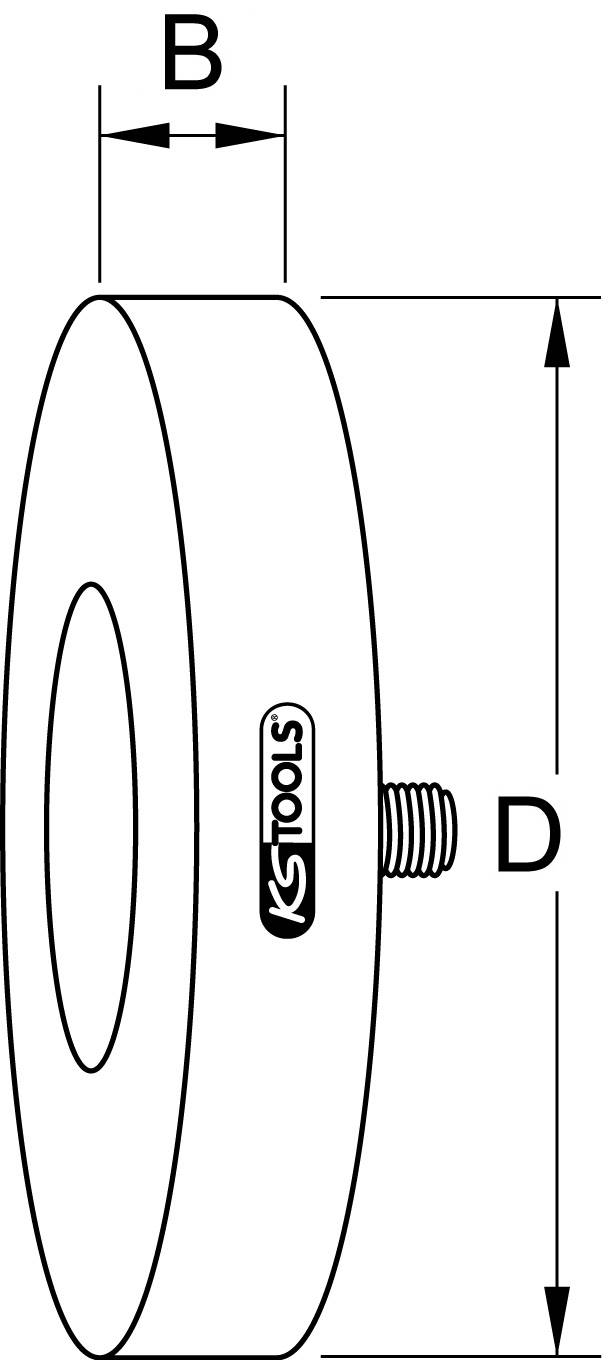 KS Tools 515.1243 Folienradierer, 90mm