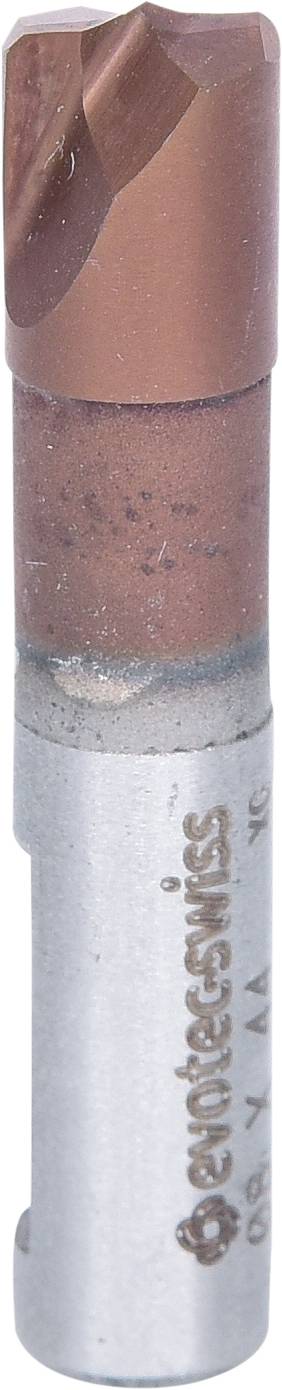 Ein zylinderförmiger Bohrer mit einer metallischen Spitze, geeignet für präzises Bohren in harte Materialien.