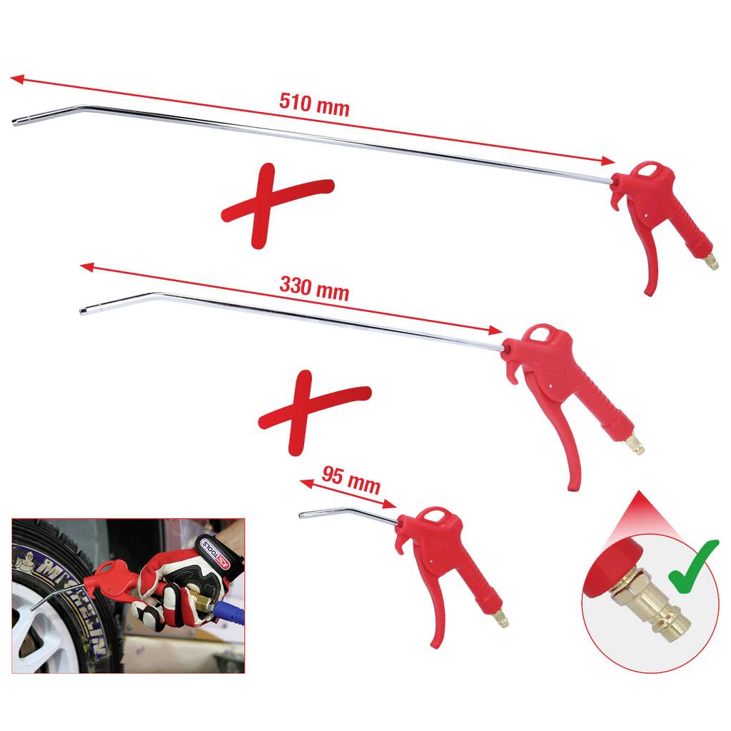 KS Tools 515.1921 Druckluft-Ausblaspistole 6.3 bar