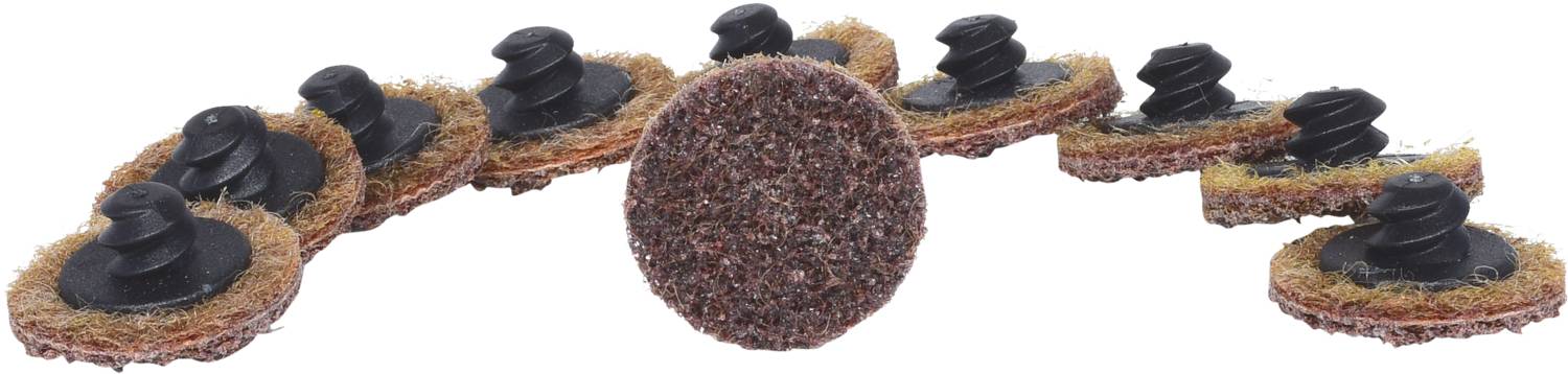 KS Tools 515.5072 Ersatz-Schleifpads, Ø26,7mm, Körnung 80, 10er Pack