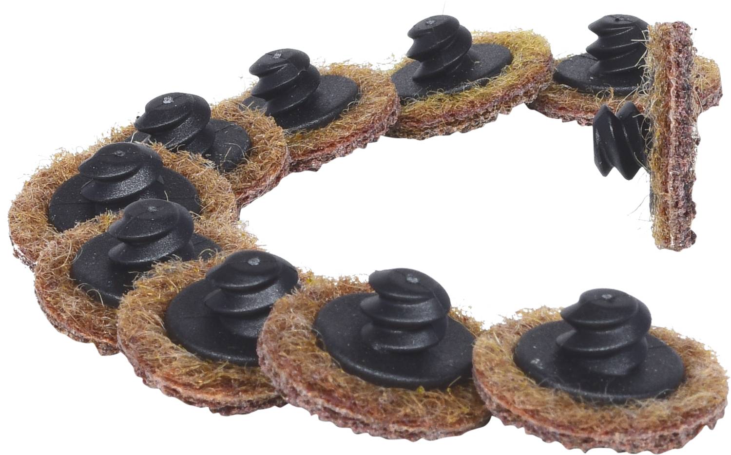 KS Tools 515.5072 Ersatz-Schleifpads, Ø26,7mm, Körnung 80, 10er Pack