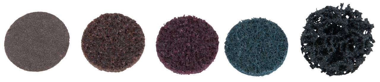 KS Tools 515.5075 Ersatz-Schleifpads, Ø26,7mm, Strip Rad schwarz, 10er Pack