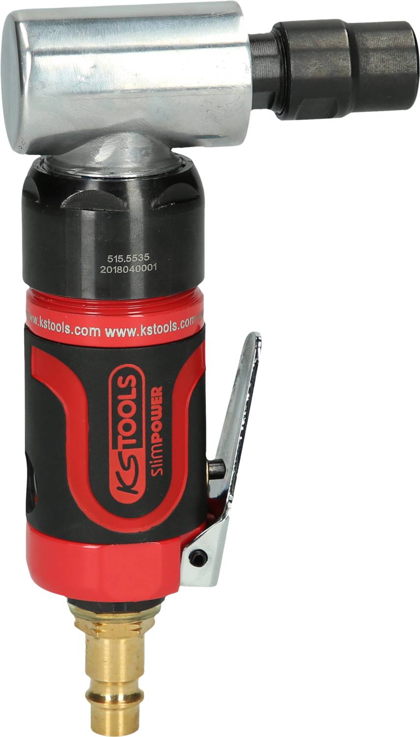 KS Tools 515.5535 SlimPOWER Mini-Druckluft-Winkelstabschleifer, 19.000 U/min