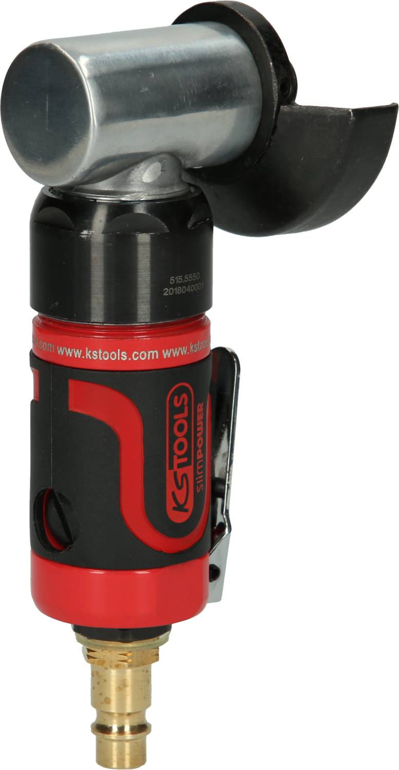 Druckluft-Schlauchknebel, rot-schwarz, mit silbernem Metallverschluss. Werkzeug von KS Tools, professionell und robust konstruiert.