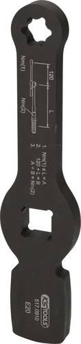 KS Tools 3/4" Schlag-TX-E-Schlüssel mit 2 Schlagflächen, E20