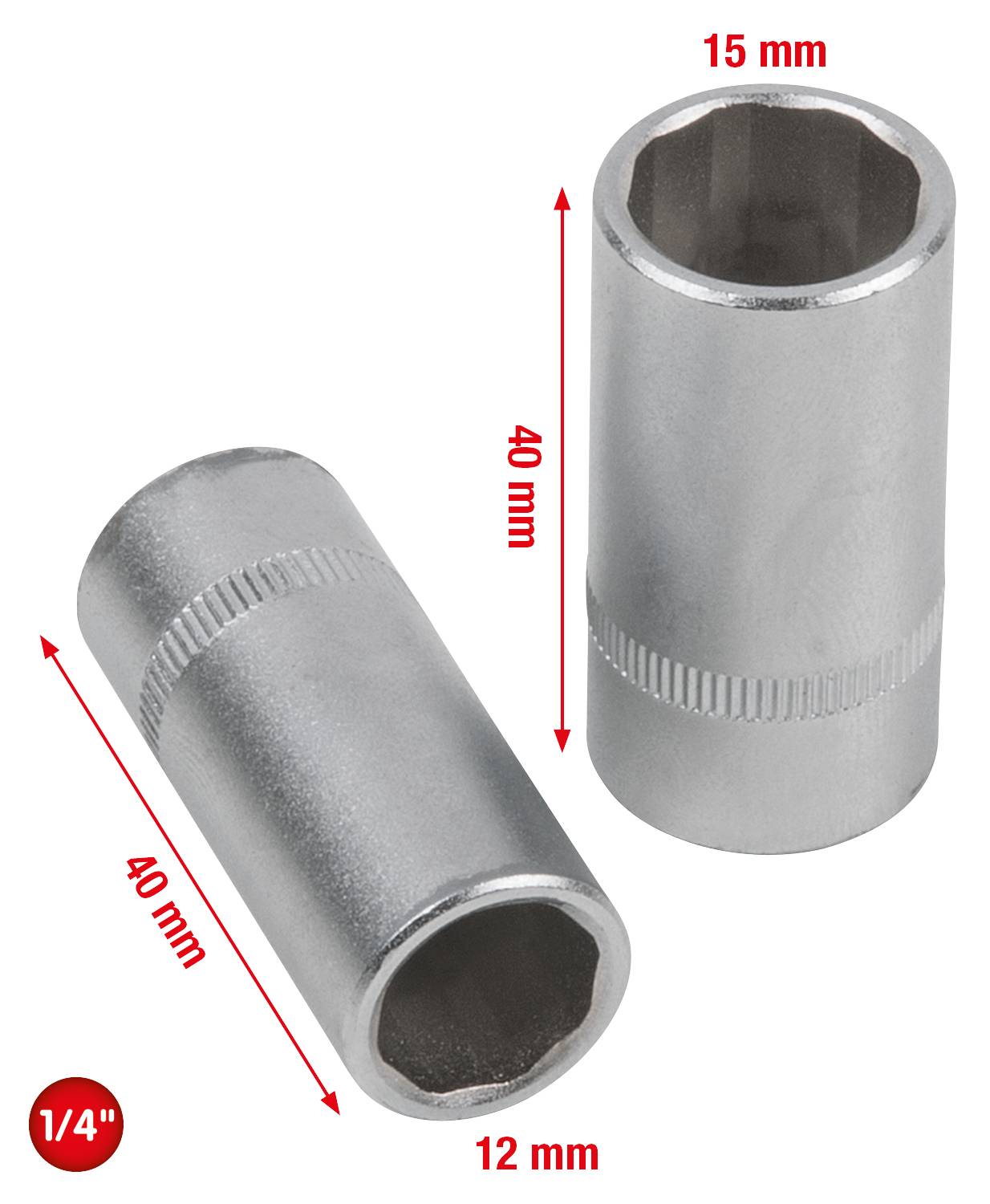 KS Tools Klimaanlagen-Service-Stecknuss-Satz, 2-tlg 550.1170