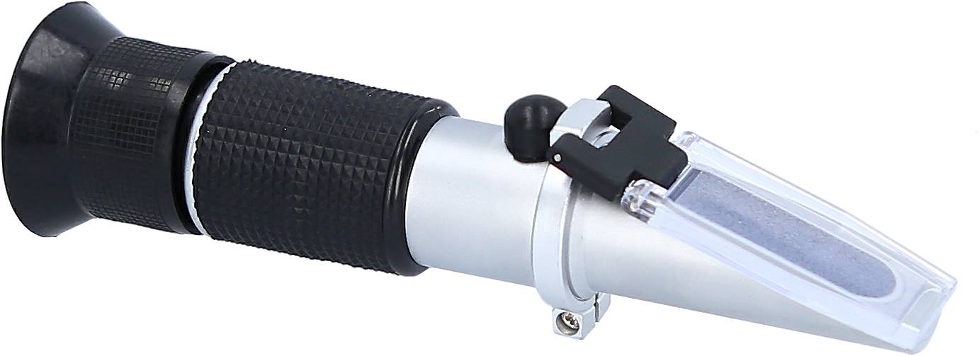 KS Tools 550.1285 Refraktometer - optisches Prüfgerät für Batterieflüssigkeit, Frostschutzmittel und AdBlue®-Zusätze