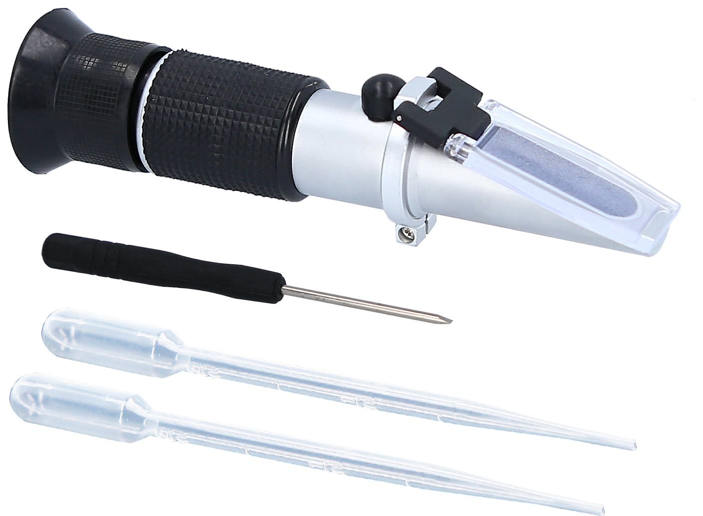 KS Tools 550.1285 Refraktometer - optisches Prüfgerät für Batterieflüssigkeit, Frostschutzmittel und AdBlue®-Zusätze