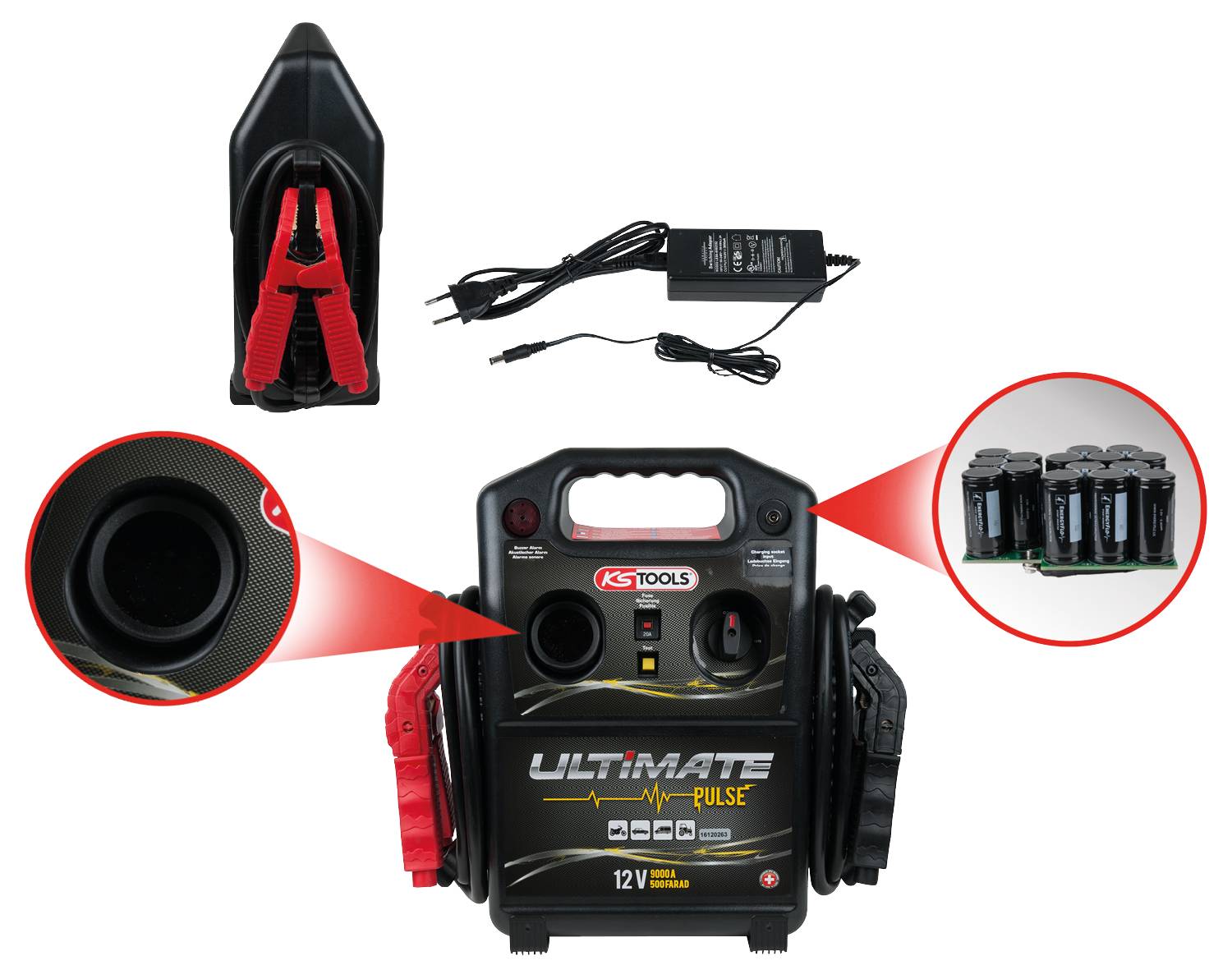 KS Tools Schnellstartsystem 550.1840 550.1840 Starthilfestrom (12 V)=1800 A
